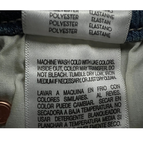 MOTHER JEANS WOMENS SIZE 26 THE ROLLER FRAY HIGH-RISE WIDE LEG FLARE BLUE NEW - Picture 13 of 13